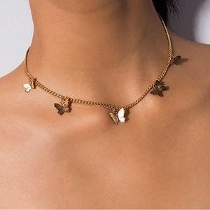 Butterfly Necklace 🦋 gold colour jewelry